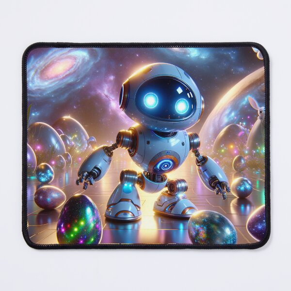 Item preview, Futuristic Robot Easter Egg Galaxy designed and sold by NancyzKreations.