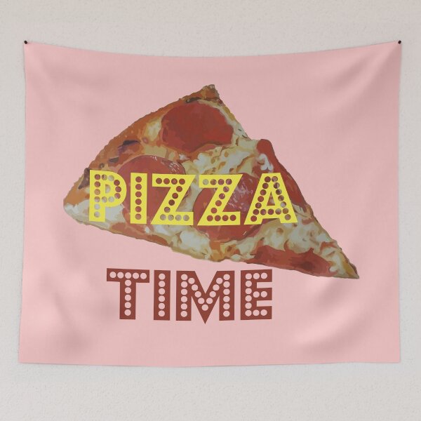 Item preview, Pizza Time Slice Fun Illustration designed and sold by Arturo Daniel Garcia Palomo.