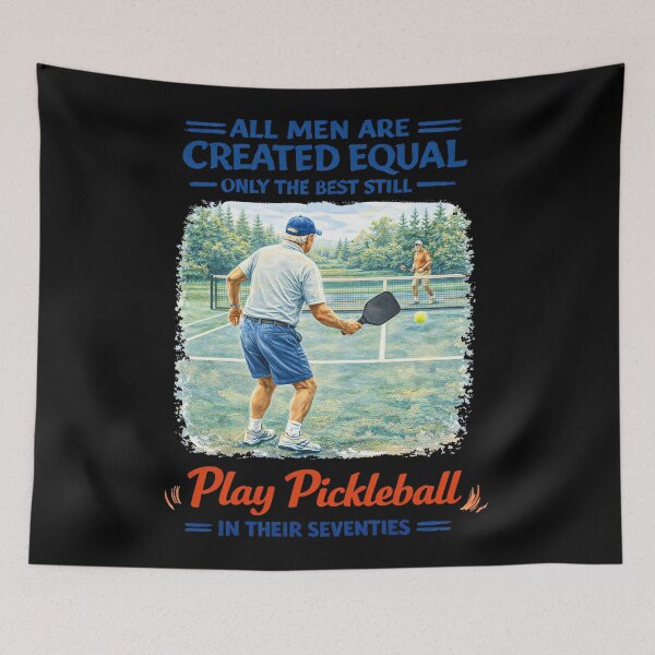 Item preview, Seventies Men Pickleball Player Vintage Quote designed and sold by EzraIBlankenshi.