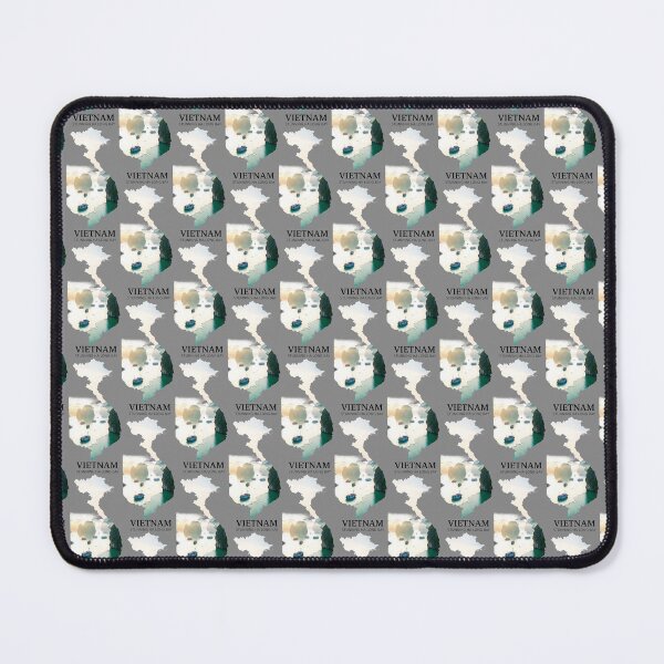 Item preview, Vietnam Map Art - Stunning Ha Long Bay Emerald Waters Design designed and sold by AbulailArt.