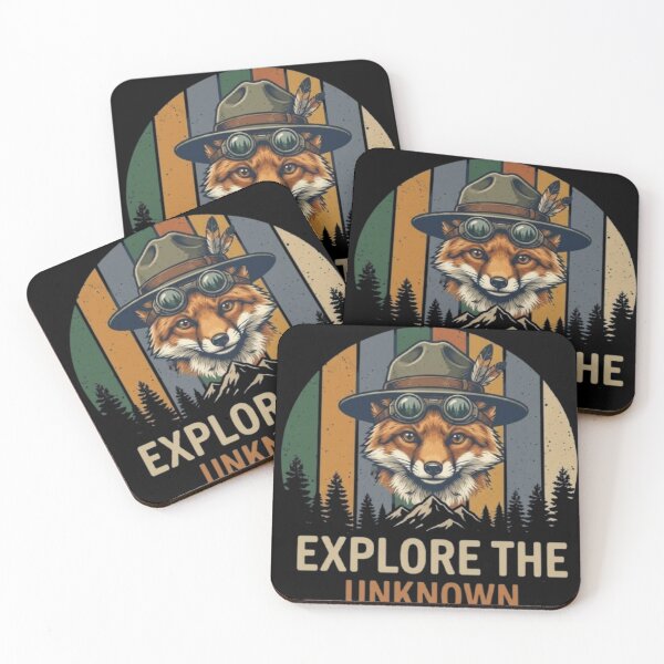 Item preview, Explore the Unknown – Whimsical Fox Adventure Design designed and sold by Dogandesighn.