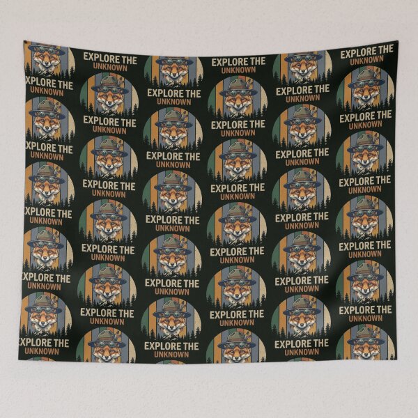 Item preview, Explore the Unknown – Whimsical Fox Adventure Design designed and sold by Dogandesighn.