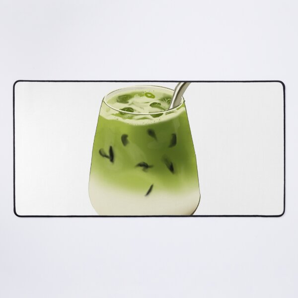 Item preview, Iced Matcha Latte Illustration - Creamy Green Tea Cafe Aesthetic designed and sold by natmi.art.