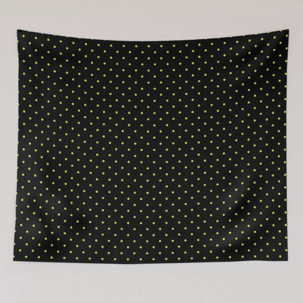 Item preview, Neon Lime Green Small Polka Dot On Black designed and sold by POLKAIWERX.