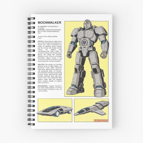 Aperçu de l'œuvre Bande dessinée Moonwalker Transformer Robot '88 créée et vendue par JJaskowiakArt.
