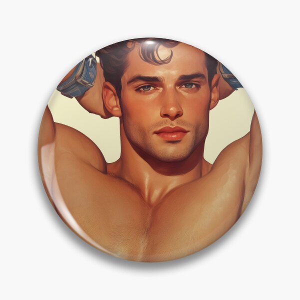 Item preview, Muscular Gay Male Portrait designed and sold by Shoot-The-Moon.