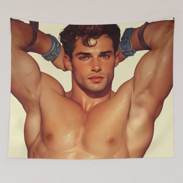 Item preview, Muscular Gay Male Portrait designed and sold by Shoot-The-Moon.