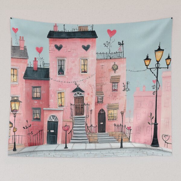 Item preview, Pink Hearts & Cobblestone Whispers designed and sold by Venon28.