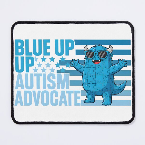 Item preview, Blue Up Autism Advocate Monster Puzzle USA Flag Autism Awareness designed and sold by SoftInk Studio.