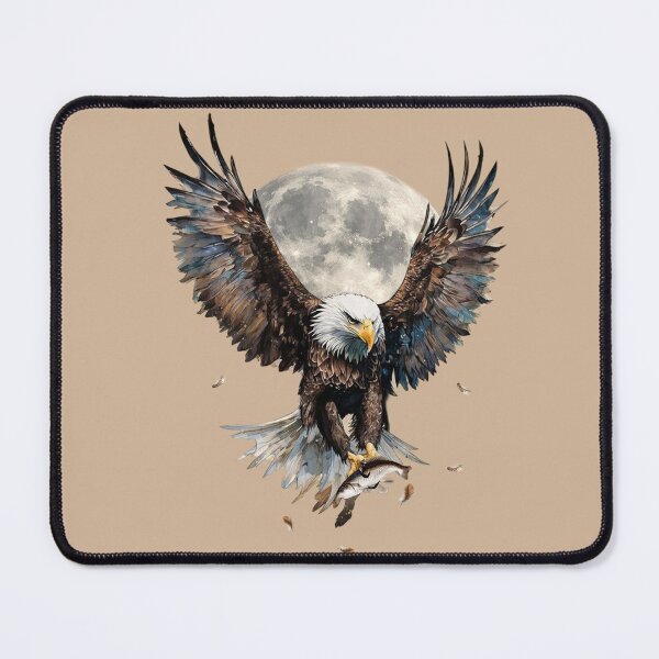 Item preview, Eagle and Moon art designed and sold by Natart1004.