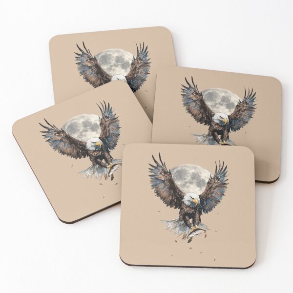 Item preview,  Eagle and Moon  art designed and sold by Natart1004.