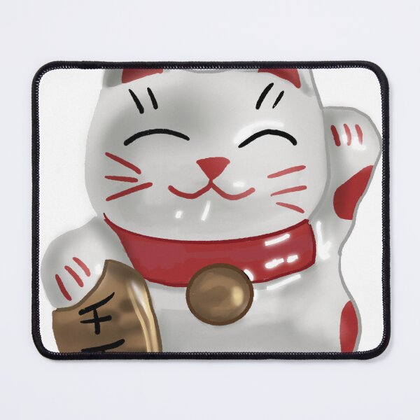 Item preview, Maneki Neko Lucky Cat - Japanese Beckoning Cat Illustration designed and sold by natmi.art.