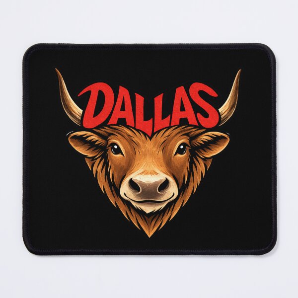 Item preview, Dallas, Texas - Longhorn Heart Shape designed and sold by Myra365Art.