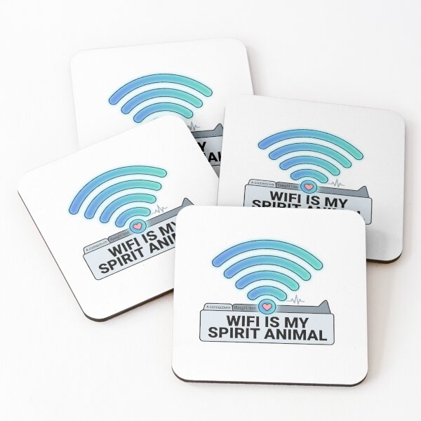 Item preview, WiFi Is My Spirit Animal Funny Internet Tech Humor Design designed and sold by ZYNORAworld.