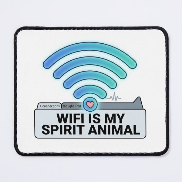 Item preview, El WiFi es mi espíritu animal, divertido, internet, tecnología, humor, diseño. designed and sold by ZYNORAworld.