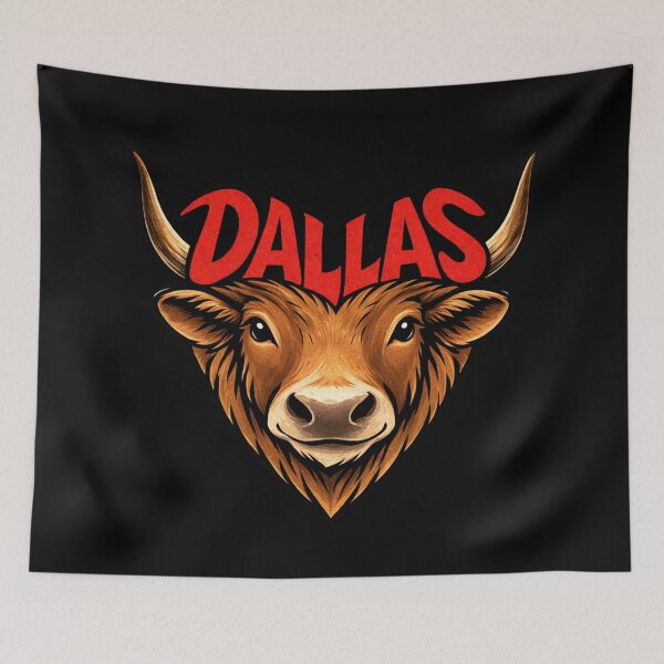 Item preview, Dallas, Texas - Longhorn Heart Shape designed and sold by Myra365Art.