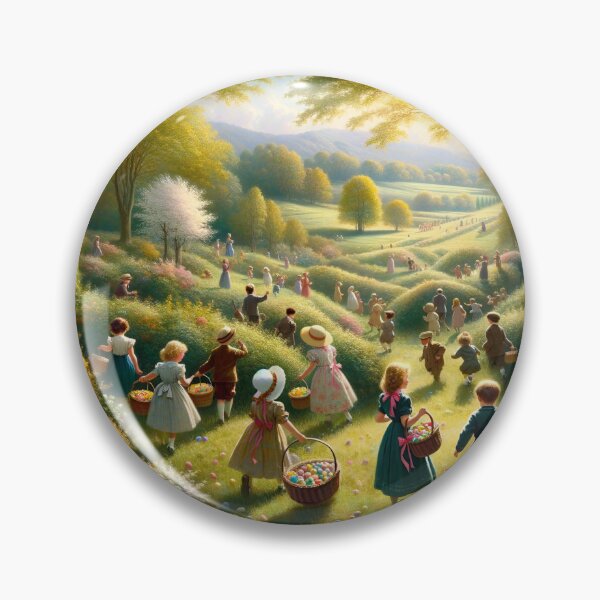 Item preview, Vintage Spring Easter Egg Hunt designed and sold by NancyzKreations.