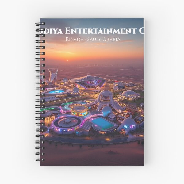 Item preview, Qiddiya Entertainment City Riyadh Saudi Arabia — Futuristic Wall  Art Print, Saudi 2030 Travel Poster, KSA Modern Decor designed and sold by GoldenVerseArt.
