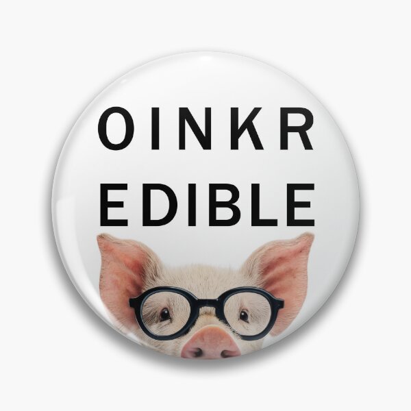 Item preview, OINKREDIBLE Nerdy Pig with Glasses Eye Care Humor Art designed and sold by PLisasPets.