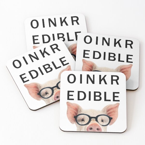 Item preview, OINKREDIBLE Nerdy Pig with Glasses Eye Care Humor Art designed and sold by PLisasPets.