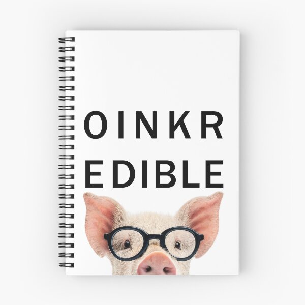 Item preview, OINKREDIBLE Nerdy Pig with Glasses Eye Care Humor Art designed and sold by PLisasPets.