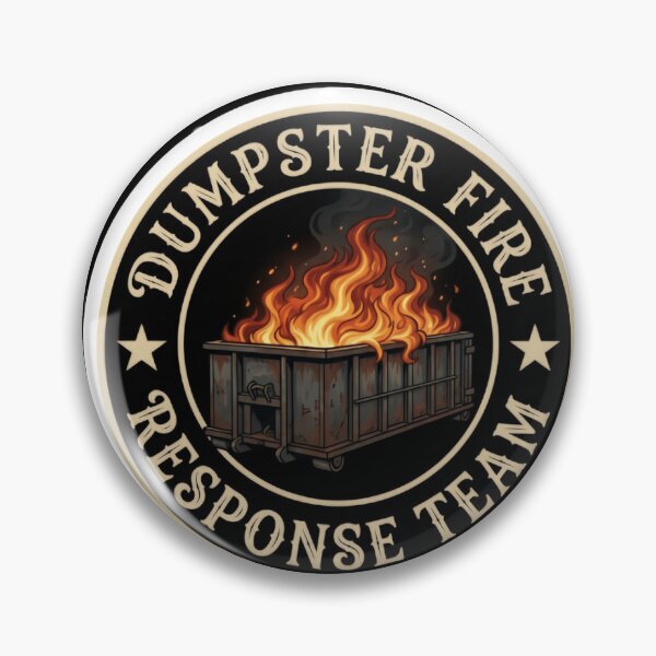 Item preview, Dumpster Fire Response Team Leader Professional Chaos Manager designed and sold by SkeletonsDanger.