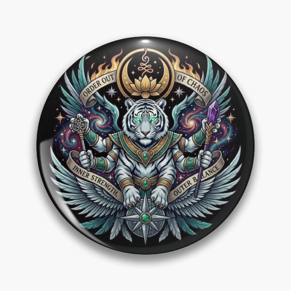 Item preview, Urban King – Mystical White Tiger Emblem designed and sold by Dogandesighn.