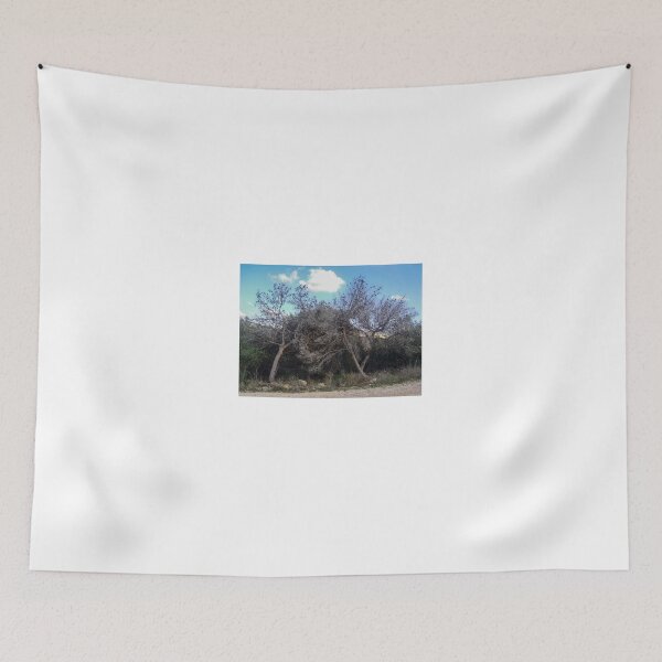 Item preview, Dry Bare Trees With Tangled Branches In Winter Countryside Landscape Under Blue Sky designed and sold by Nmallia.