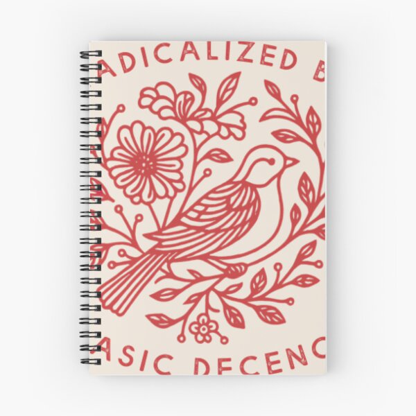 Item preview, Radicalized by Basic Decency Floral Activist Shirt, Progressive Protest Tee designed and sold by thudoando.