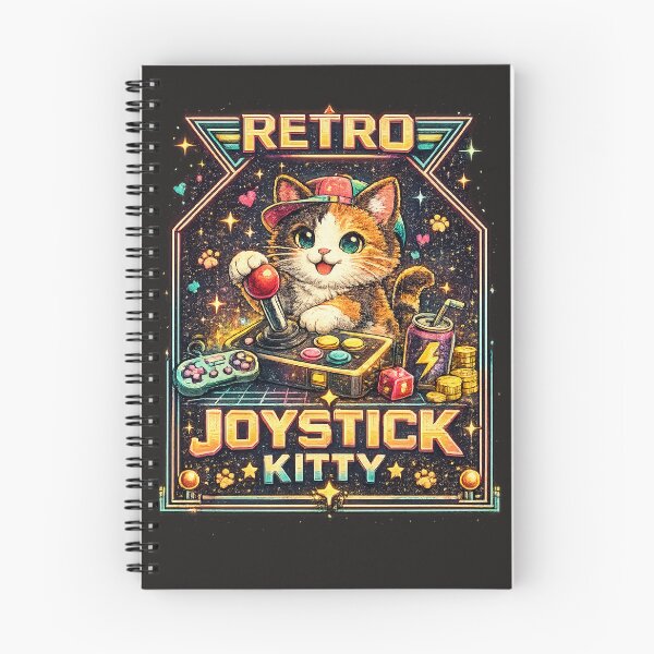 Item preview, Club de joystick arcade de gatos de píxeles retro designed and sold by KinLost.