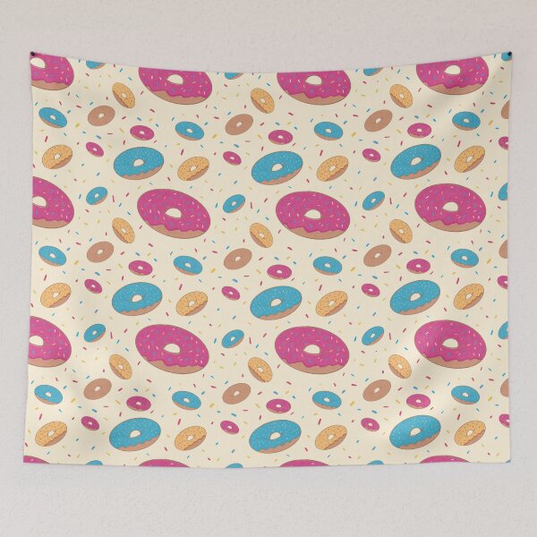 Item preview, Colorful Iced Donuts With Sprinkles Pattern designed and sold by Pevkay97.