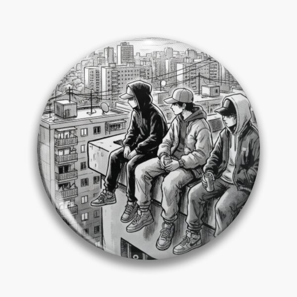 Item preview, Bloc Life – Rooftop Dreams Urban Manga Scene designed and sold by PLUSHIWORLDtm.