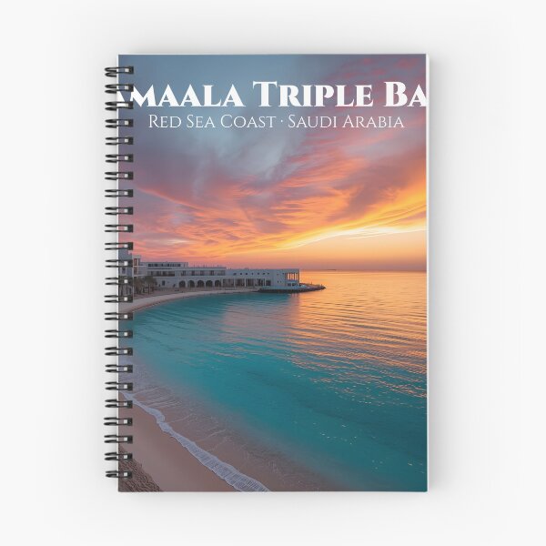 Item preview, Amaala Triple Bay Red Sea Coast Saudi Arabia — Luxury Resort  Wall Art Print, Saudi Travel Poster, Red Sea KSA Decor designed and sold by GoldenVerseArt.