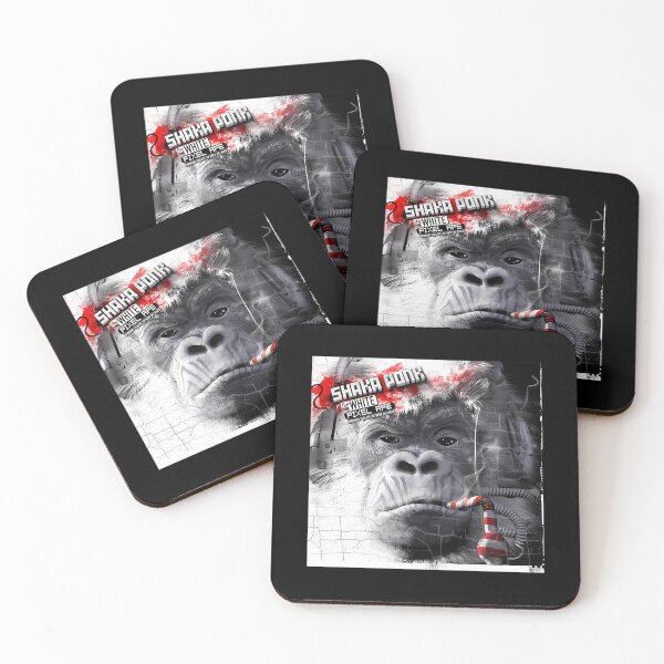 Item preview, Shaka Ponk - The White Pixel Ape designed and sold by ahmedali2021.