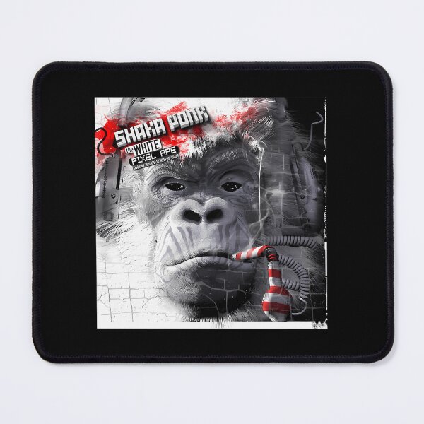 Item preview, Shaka Ponk - The White Pixel Ape designed and sold by ahmedali2021.