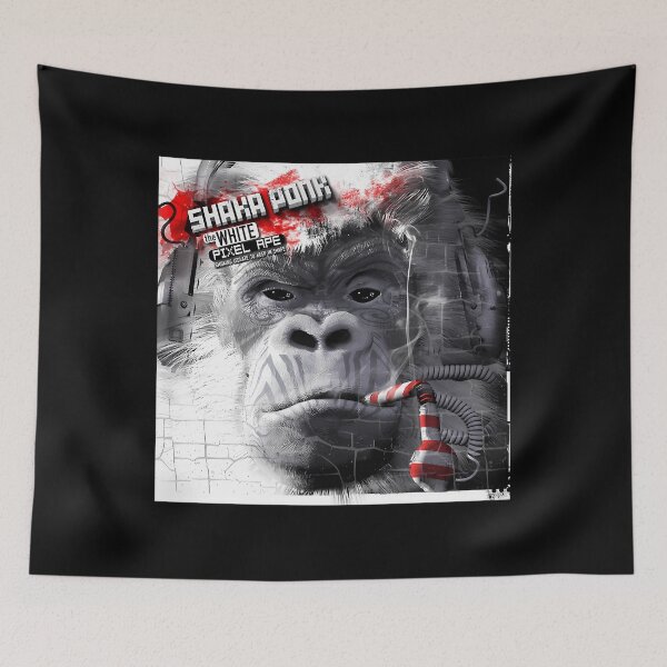 Item preview, Shaka Ponk - The White Pixel Ape designed and sold by ahmedali2021.