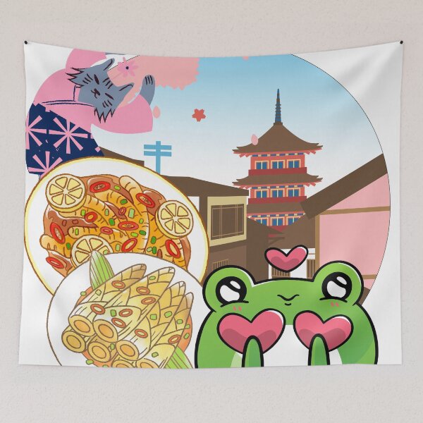 Item preview, Japanese Culinary Journey: Cat, Frog and Delicacies designed and sold by Kanniax.