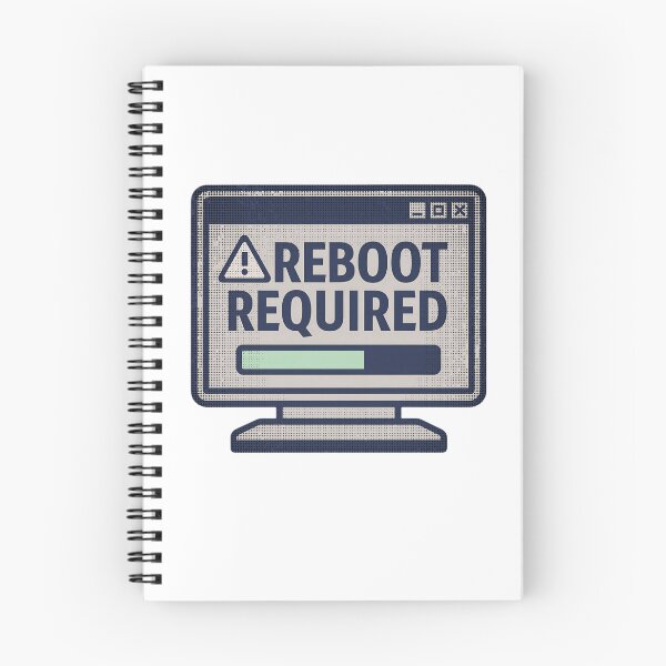 Item preview, Reboot Required Retro Tech Humor Design designed and sold by ReplaySociety.