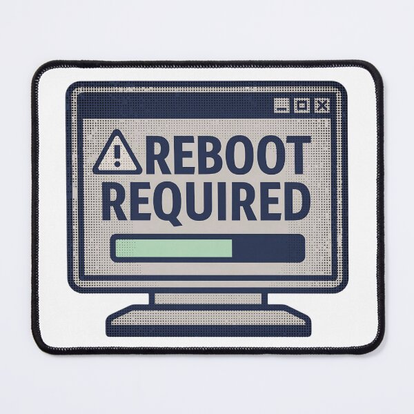 Item preview, Reboot Required Retro Tech Humor Design designed and sold by ReplaySociety.