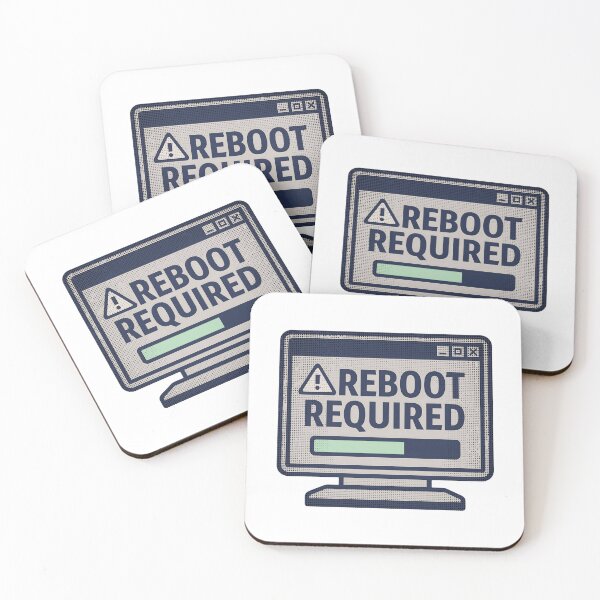 Item preview, Reboot Required Retro Tech Humor Design designed and sold by ReplaySociety.