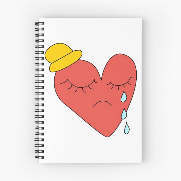 Item preview, Sad Heart with Hat – Cute Crying Heart Cartoon Illustration designed and sold by GiftArtfuuArt.
