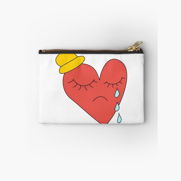 Item preview, Sad Heart with Hat – Cute Crying Heart Cartoon Illustration designed and sold by GiftArtfuuArt.