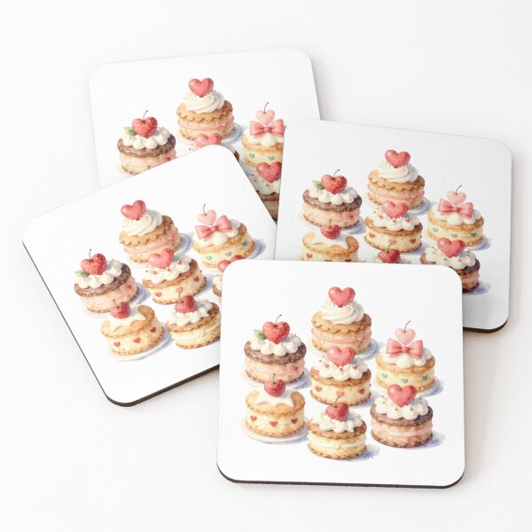 Item preview, Heart Cupcakes  designed and sold by CraftyPug POD.