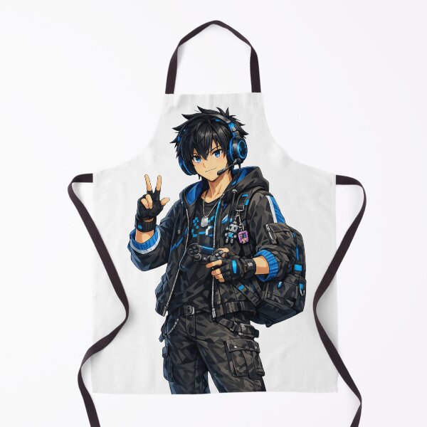 Item preview, Anime Gamer Boy – Cool Gaming Character with Headset designed and sold by Pixel Ronin.