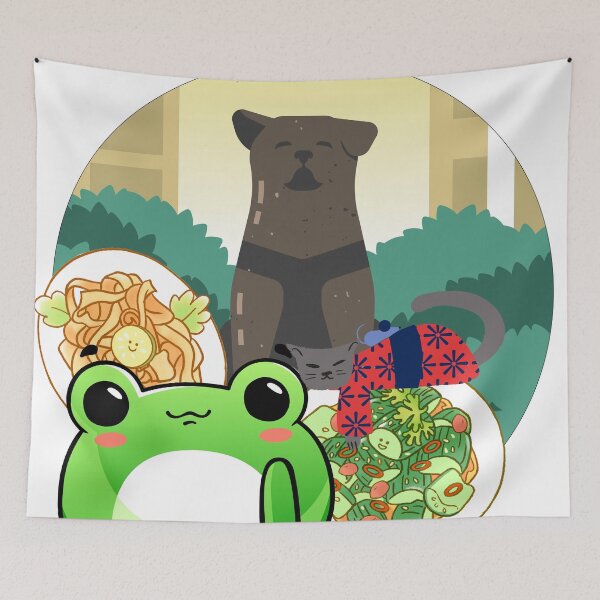 Item preview, Gourmet Friends: Frog, Dog and Cat at the Feast designed and sold by Kanniax.