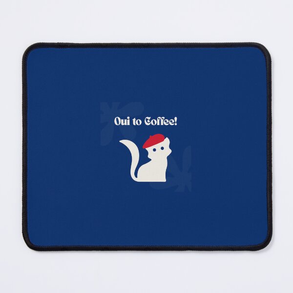 Item preview, Oui to Coffee - French Teacher Cat Coffee Lover designed and sold by Stick & Co.