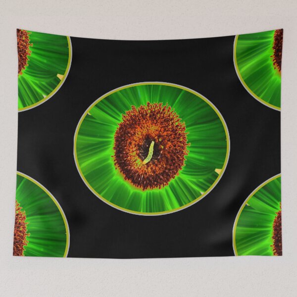 Item preview, Sunflower with caterpillar electrified designed and sold by pixperienz4u.