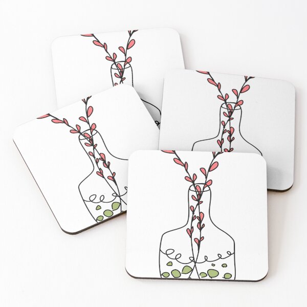 Item preview, Love In A Bottle Minimal Heart Branch In Glass Bot designed and sold by GiftArtfuuArt.