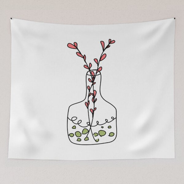 Item preview, Love In A Bottle Minimal Heart Branch In Glass Bot designed and sold by GiftArtfuuArt.