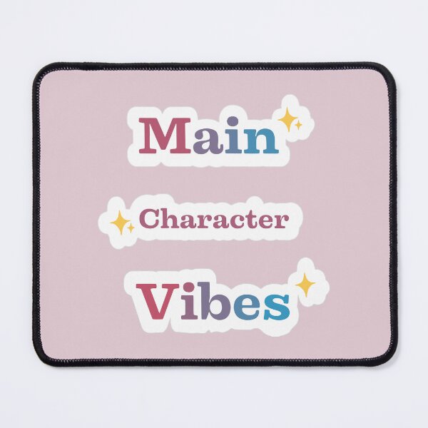 Item preview, Main Character Vibes – Pastel Aesthetic Typography Design designed and sold by Nanobloom.